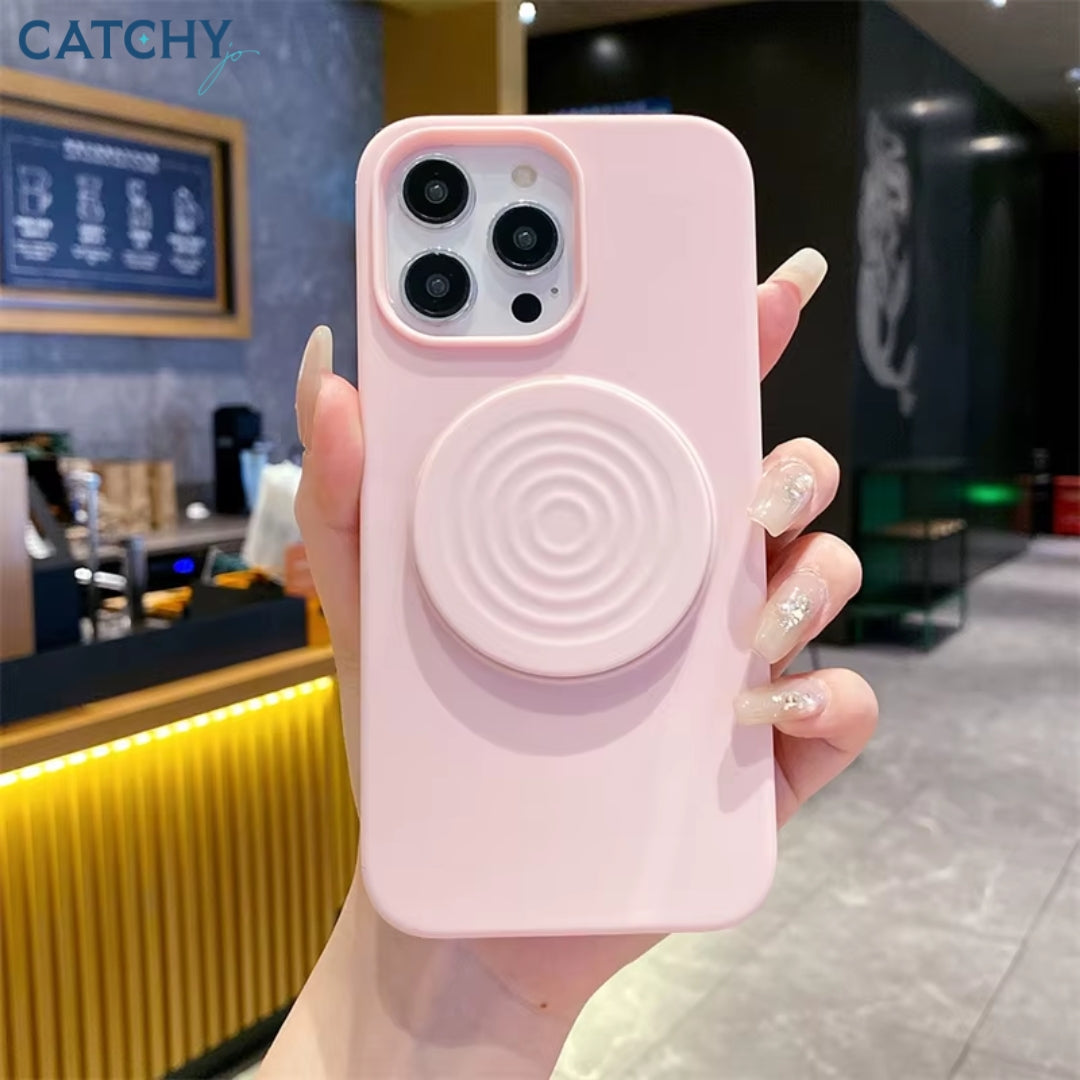 iPhone Ripple Liquid Silicone Stand Case