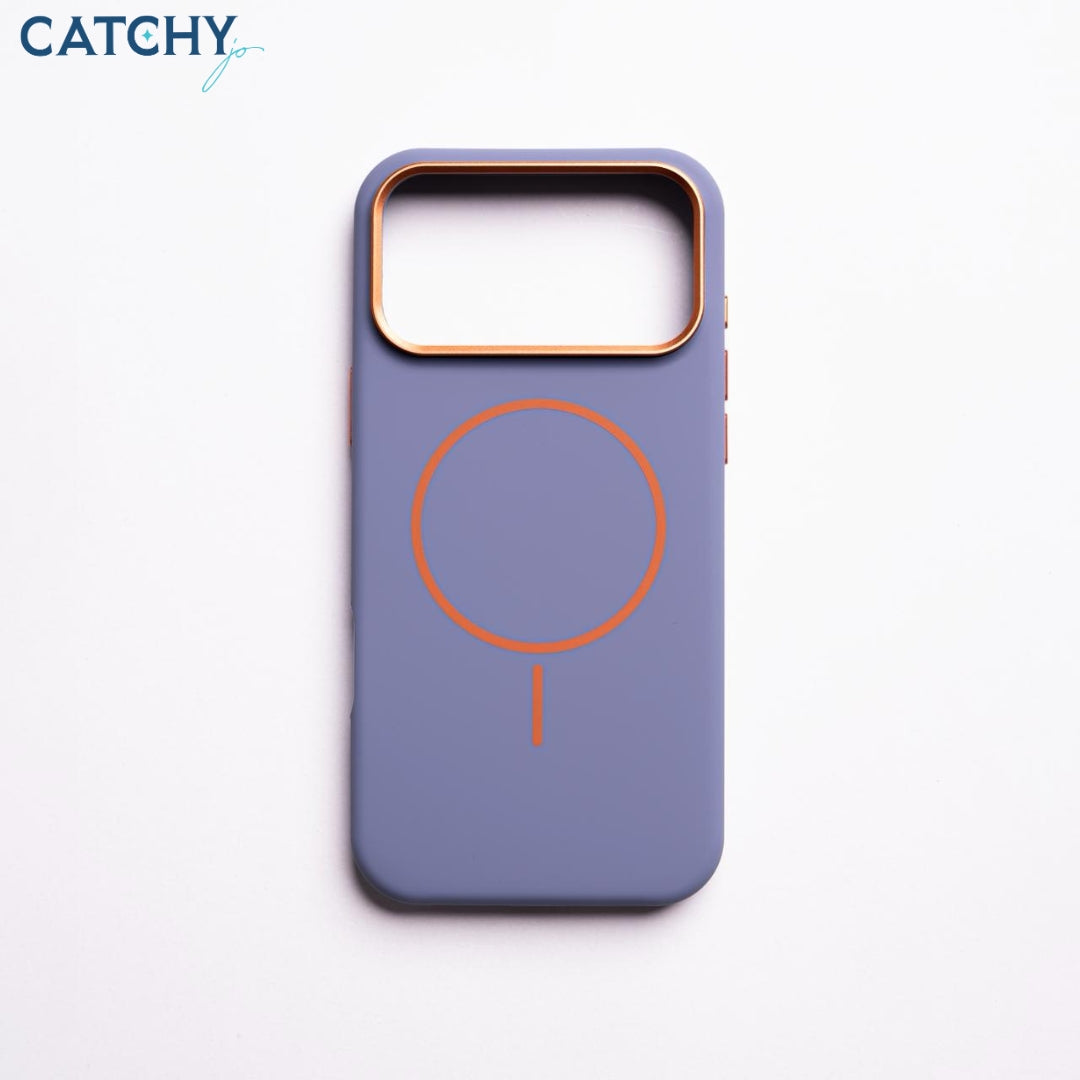 iPhone Silicone MagSafe Slim Case With Metal Camera Frame (2)
