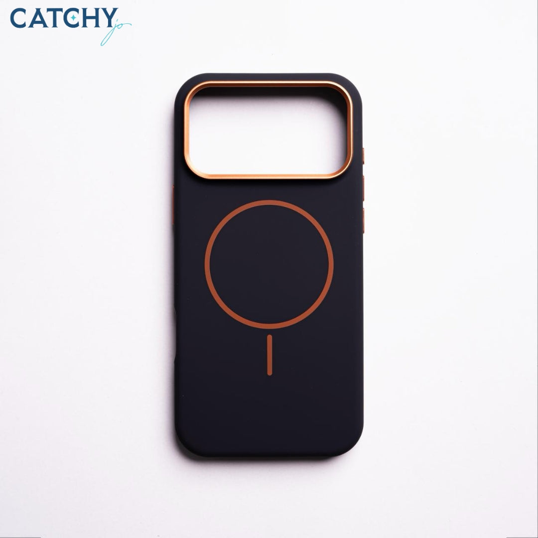 iPhone Silicone MagSafe Slim Case With Metal Camera Frame (2)