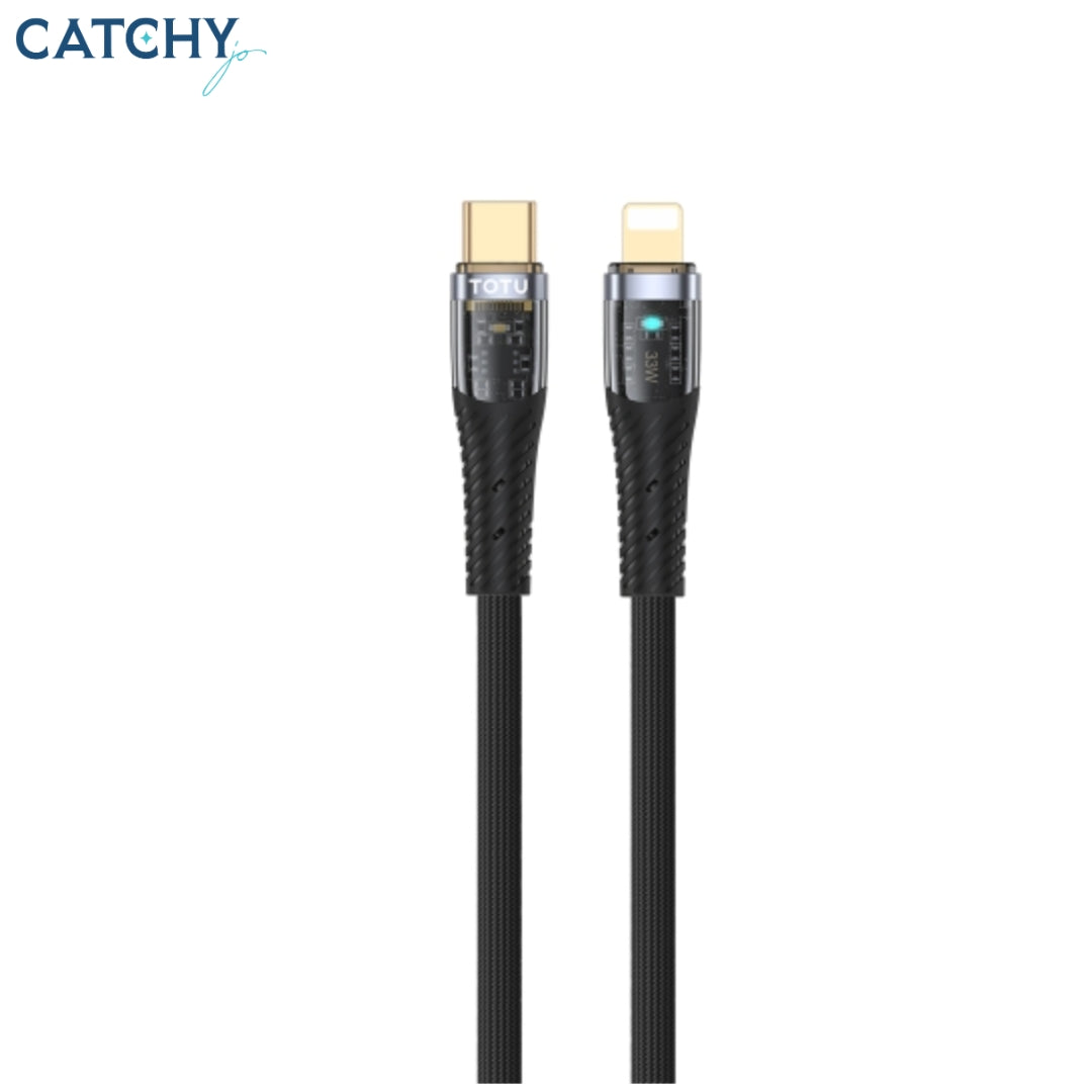 TOTU CB-8 Series Transparent Braided Type-C To Lightning  (33W)