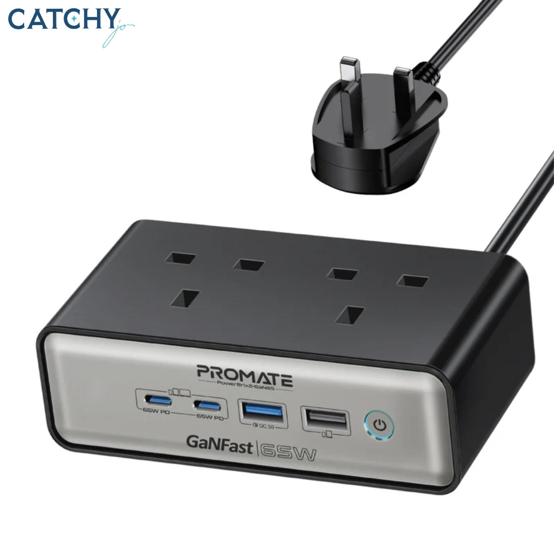 محطة شحن طاقة PROMATE PowerBrix2-GaN65W