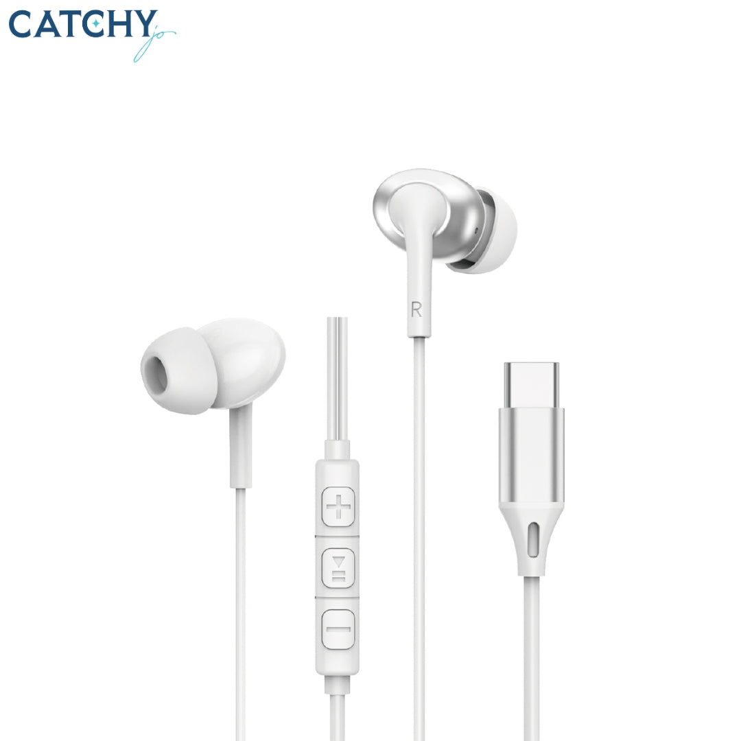 WiWU EB318 Type-C Stereo Wired Headphones