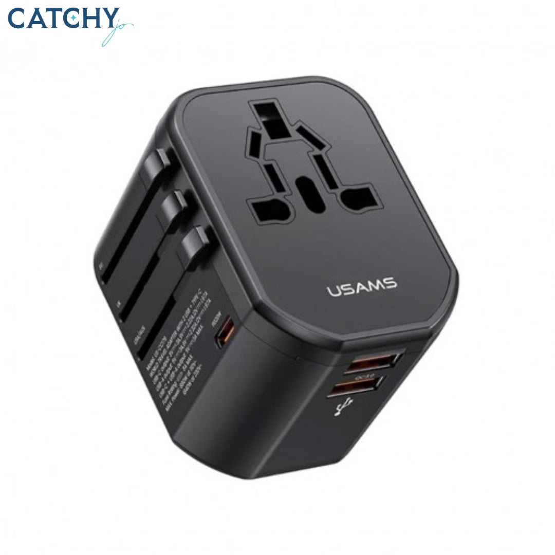 USAMS CC179 Dual USB Type-C Universal Travel Charger (20W)