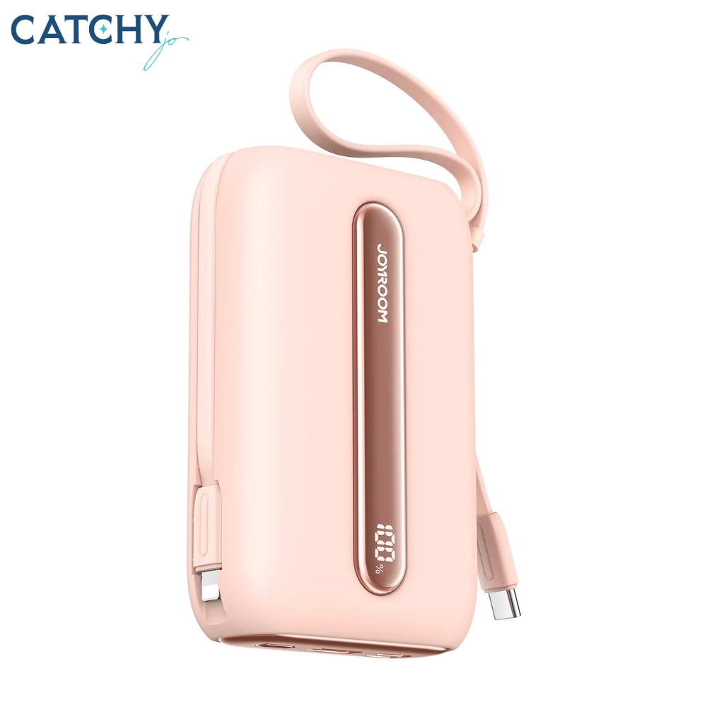 JOYROOM JR-L012 باور بانك ميني سعة 10K مع كابلين 22.5W (10000mAh)