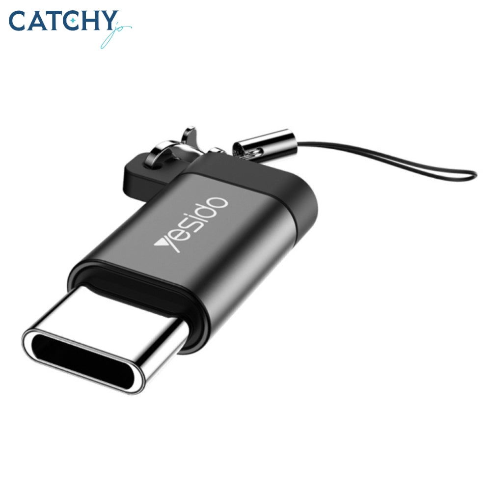YESIDO GS04 Type-C To Micro USB Mini Connector Adapter With Keychain