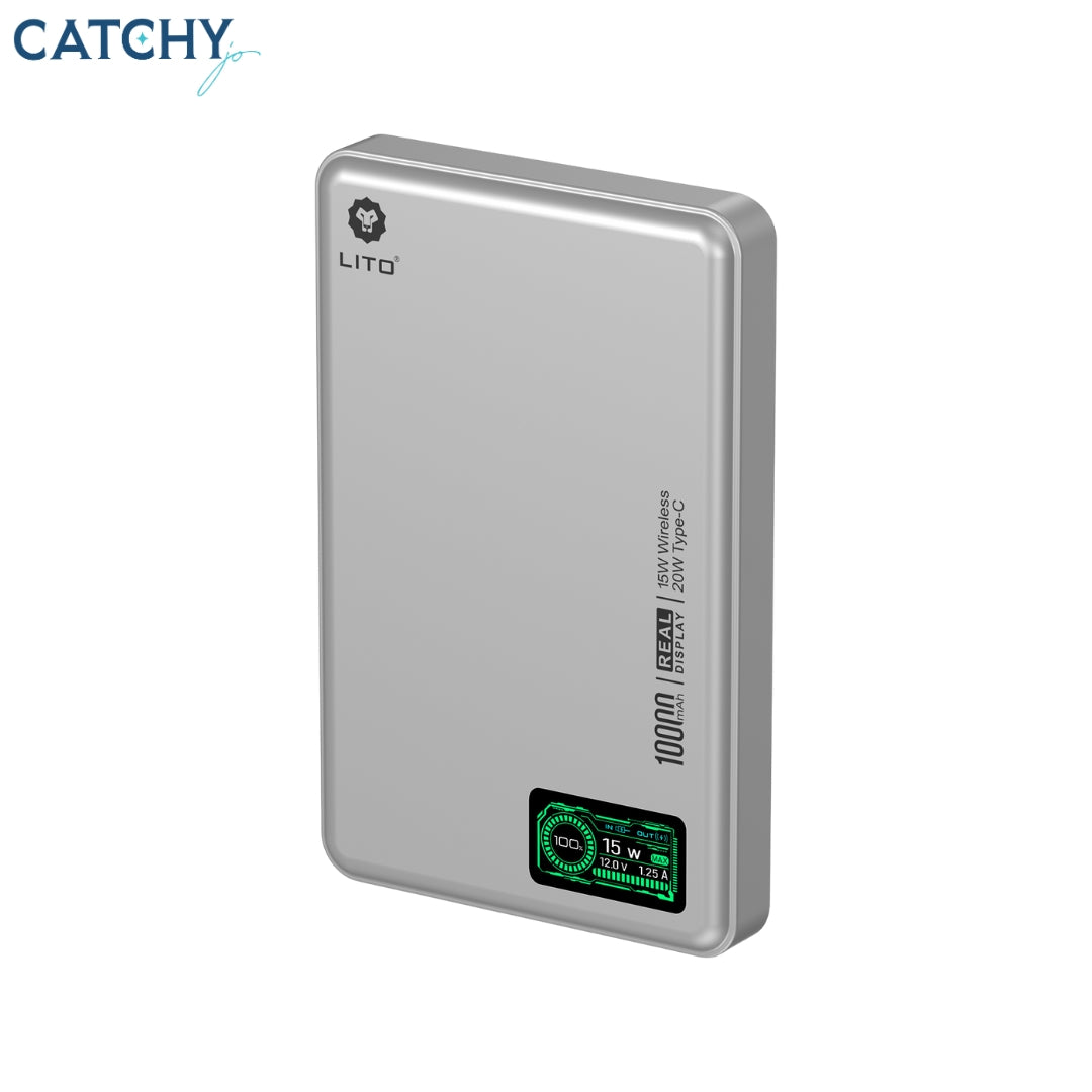 LITO LP09 Ultra Thin Magnetic Power Bank With Display