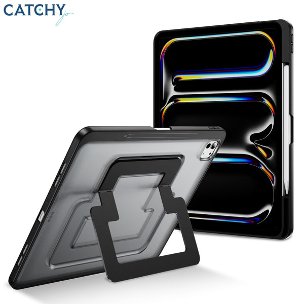 iPad Case With Built In Pencil Holder & Metal Kickstand