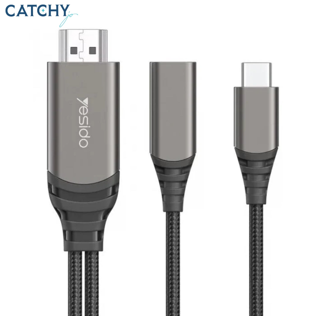 YESIDO HM07 USB-C To HDMI Adapter 2M 4K Cable  (60W)