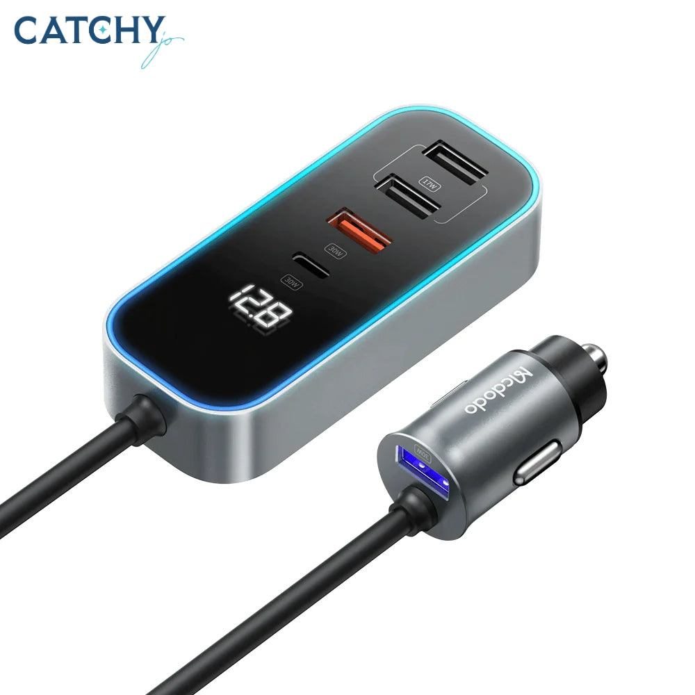 MCDODO CC-1900 Digital Display Car Charger 5 Ports (107W)