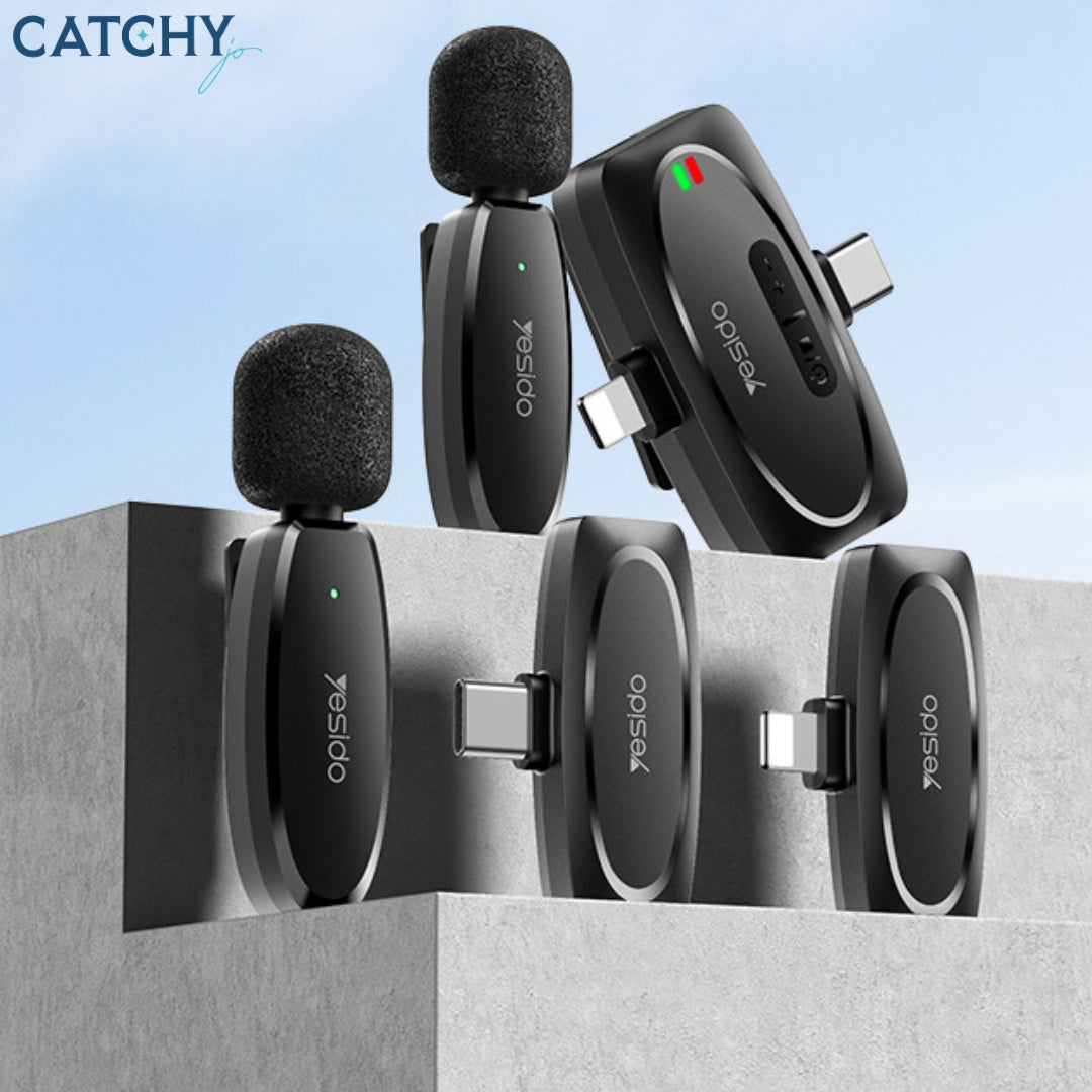 YESIDO KR15 3 in 1 Design Double Wireless Microphone