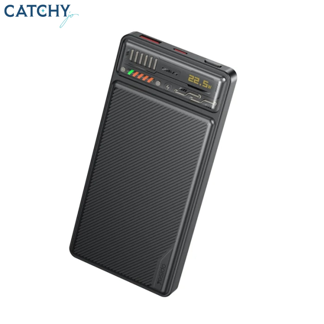 YESIDO Transparent Battery Display Fast Charging Power Bank (10000mAh)