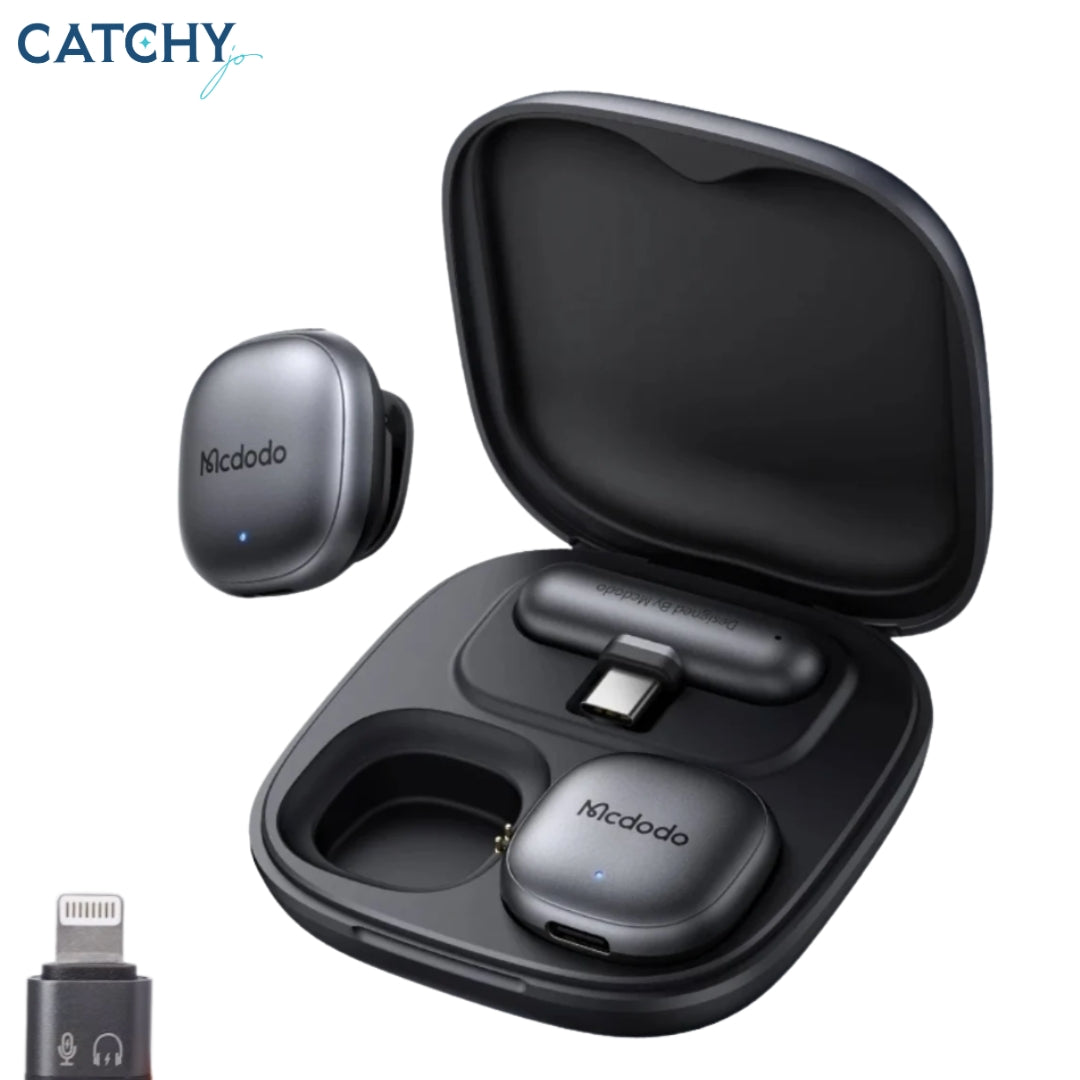 MCDODO AI Noise Cancelling Wireless Microphone For Usb-C & Lightning
