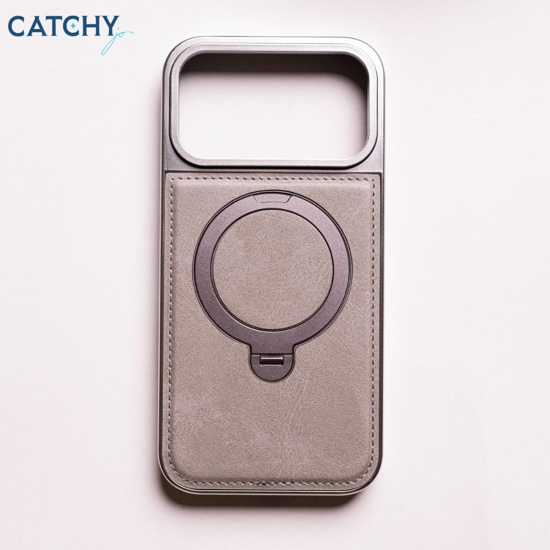 iPhone Circuit Stand Leather MagSafe Case