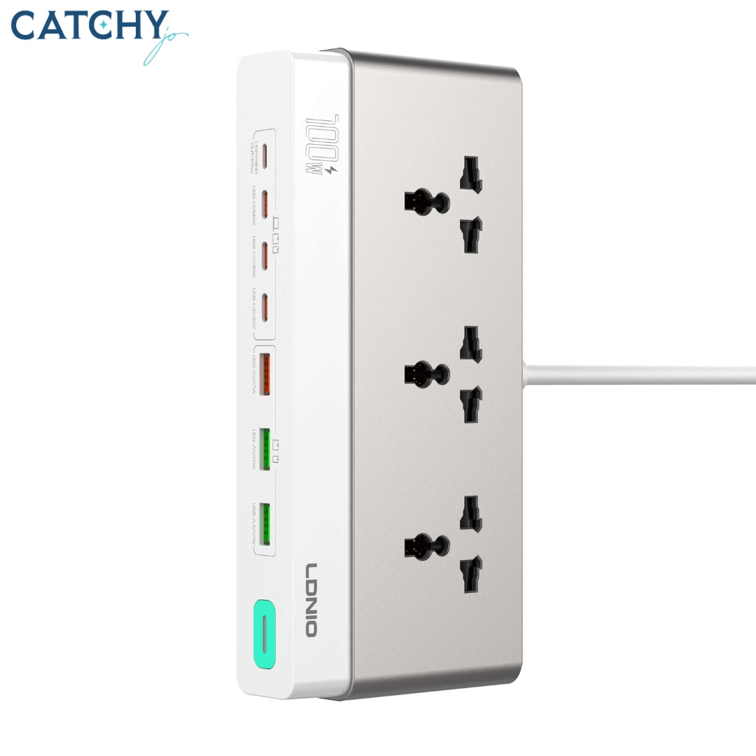 LDNIO SC3 Nitride Gallium Nitride Desktop Power Strip (100W)