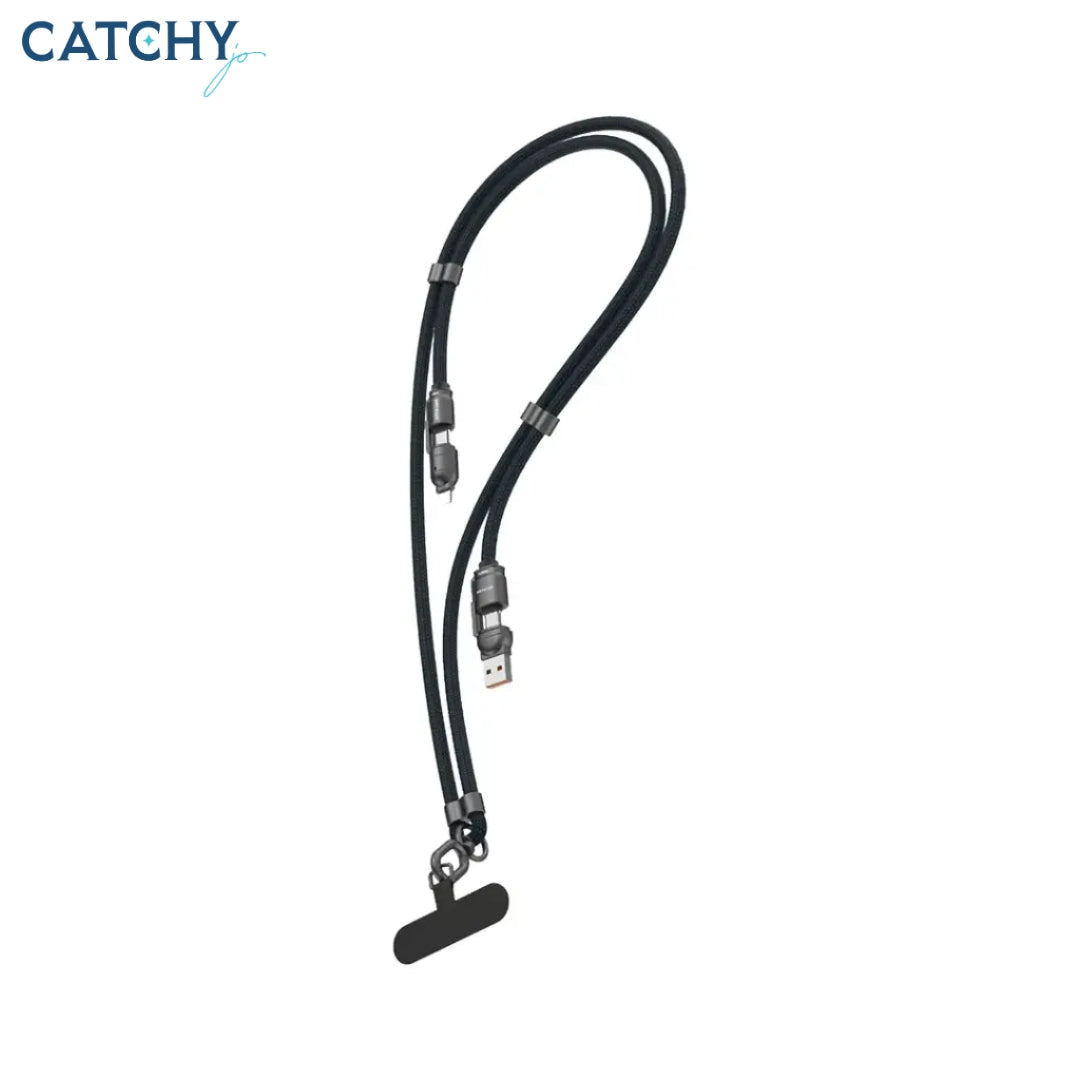 Green Lion 4 in 1 Braided Lanyard Cable (1.5M)