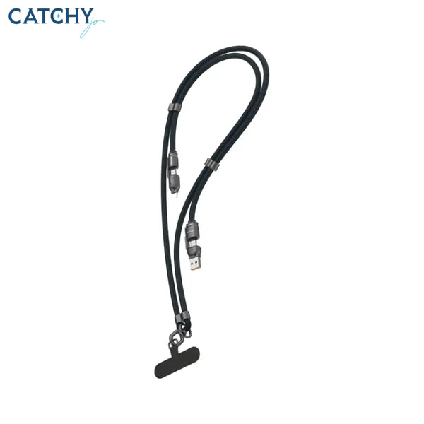Green Lion 4 in 1 Braided Lanyard Cable (1.5M)