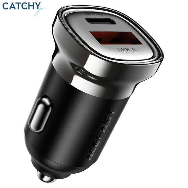 ACEFAST Fast Charge Car Charger B19 30W (1xUSB-C + 1xUSB-A)