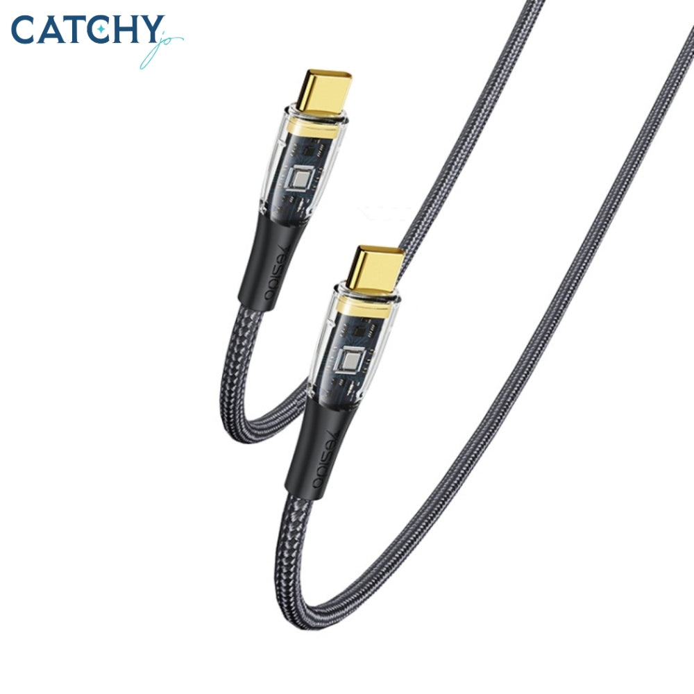 YESIDO CA103 Type-C to Type-C Fast Charging Data Cable 1.2M (100W)