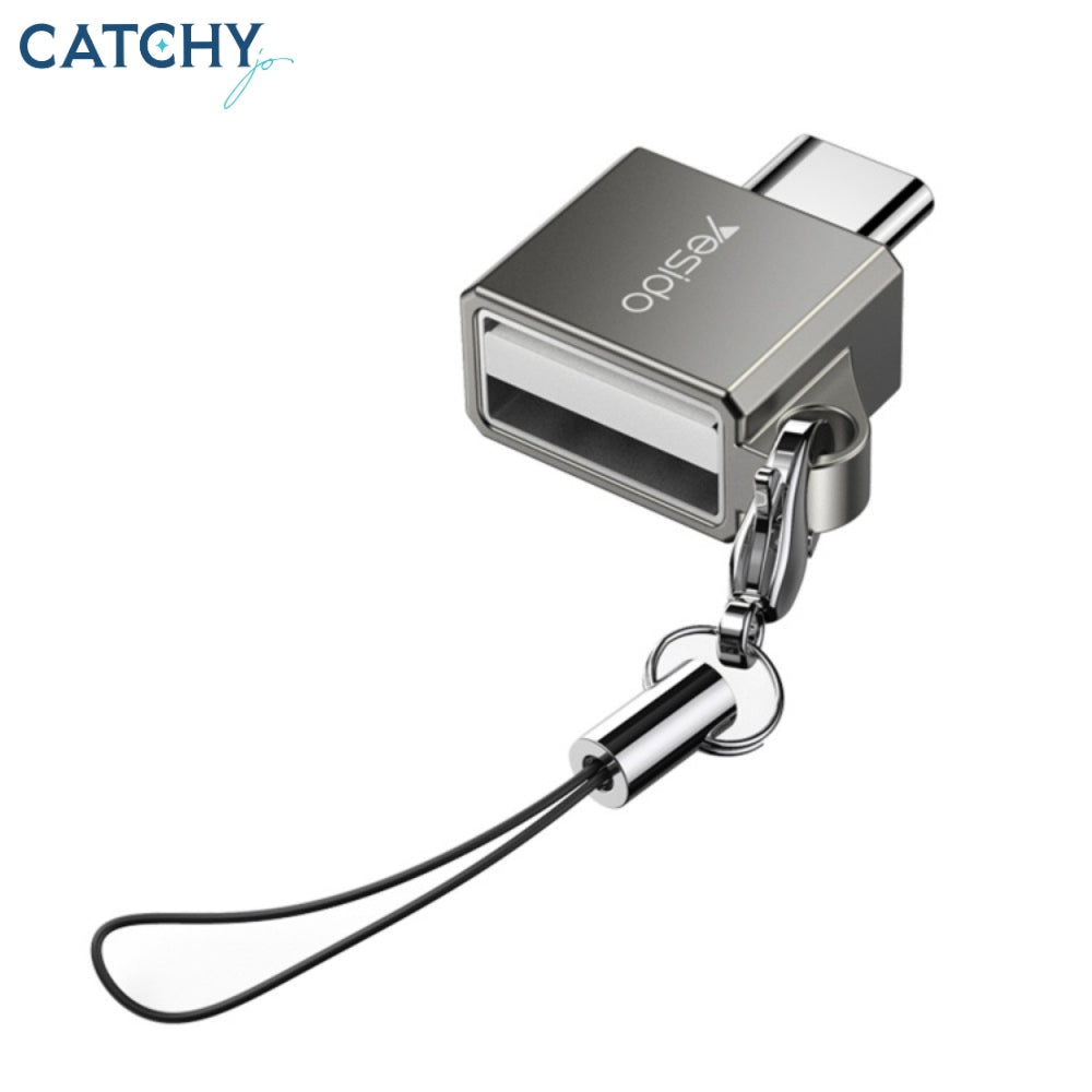 YESIDO GS08 Type-C To USB 3.0 OTG Mini Connector Adapter With Keychain