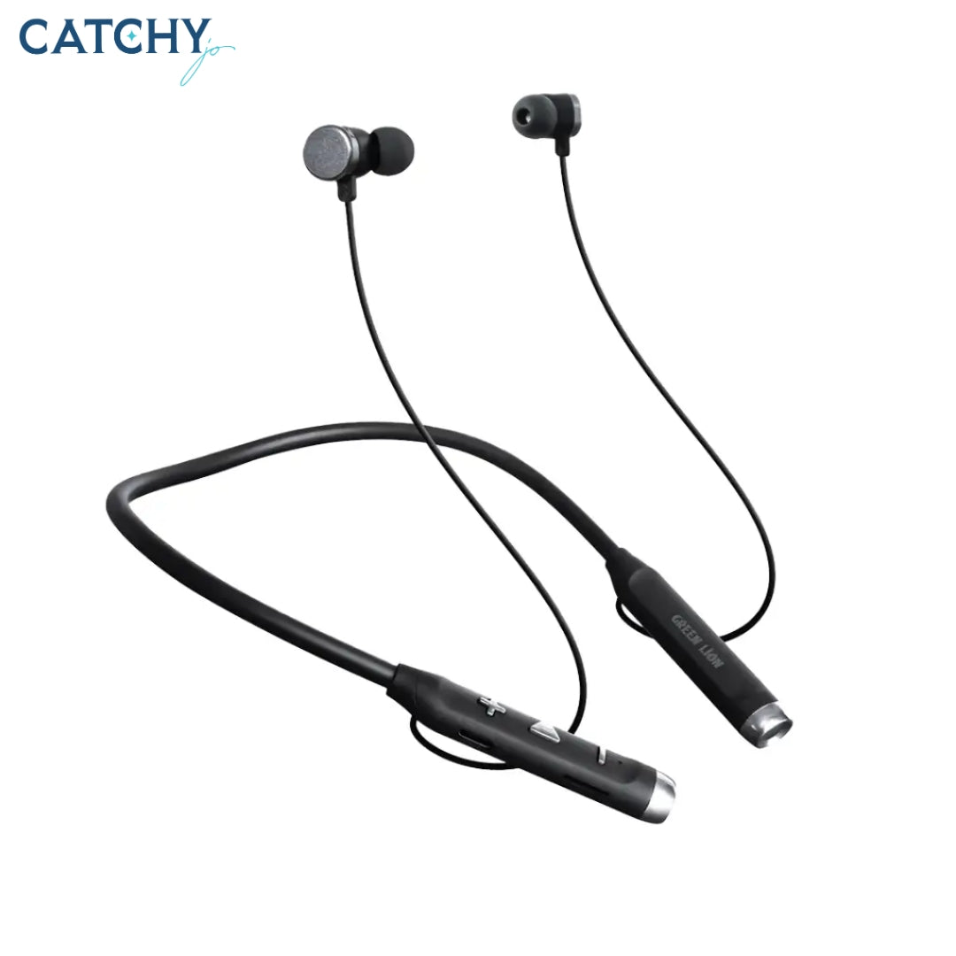 Green Lion X Neckband Earphone With TF Card & Flashlight