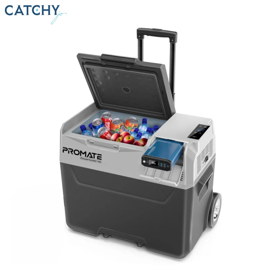 PROMATE PowerCooler-40 Liters Portable Outdoor Mini Refrigerator
