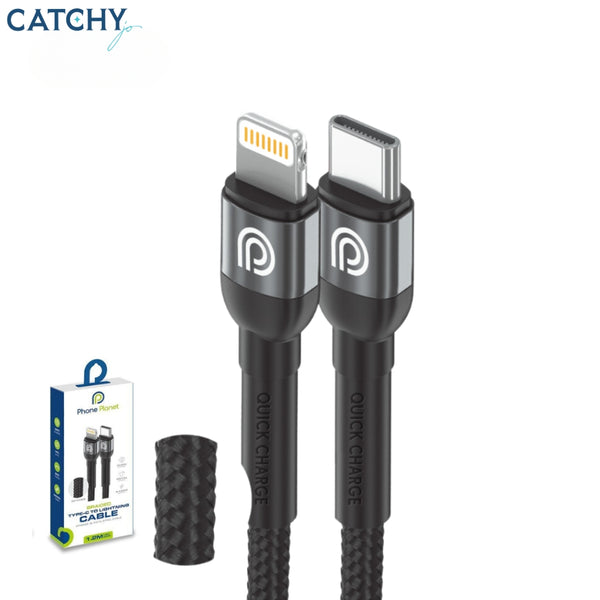 Phone Planet PJ-CL-001 Aluminum Alloy Type-C To Lightning Cable 1.2M (30W)