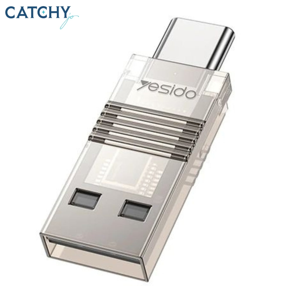 YESIDO GS21 USB2.0 And Type-C 2-In-1 TF Card Reader