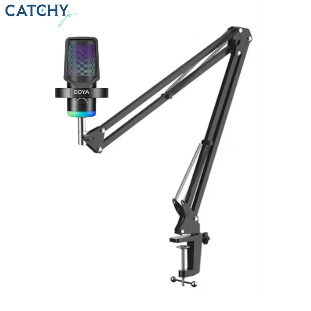BOYA CastMic G40B Vibrant RGB Noise-Cancelling USB Microphone