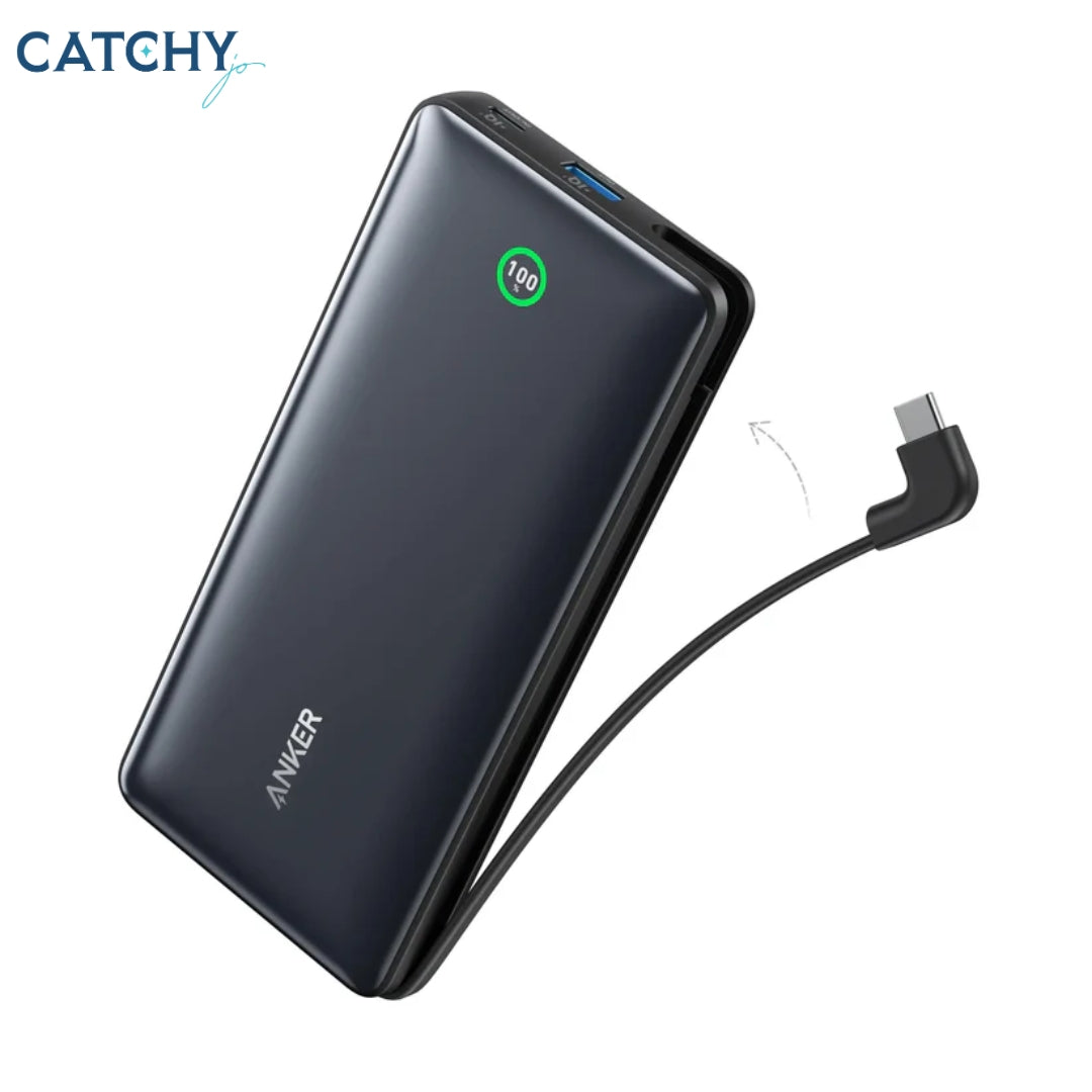 شاحن محمول Anker Nano مع كابل USB-C (20000mAh)
