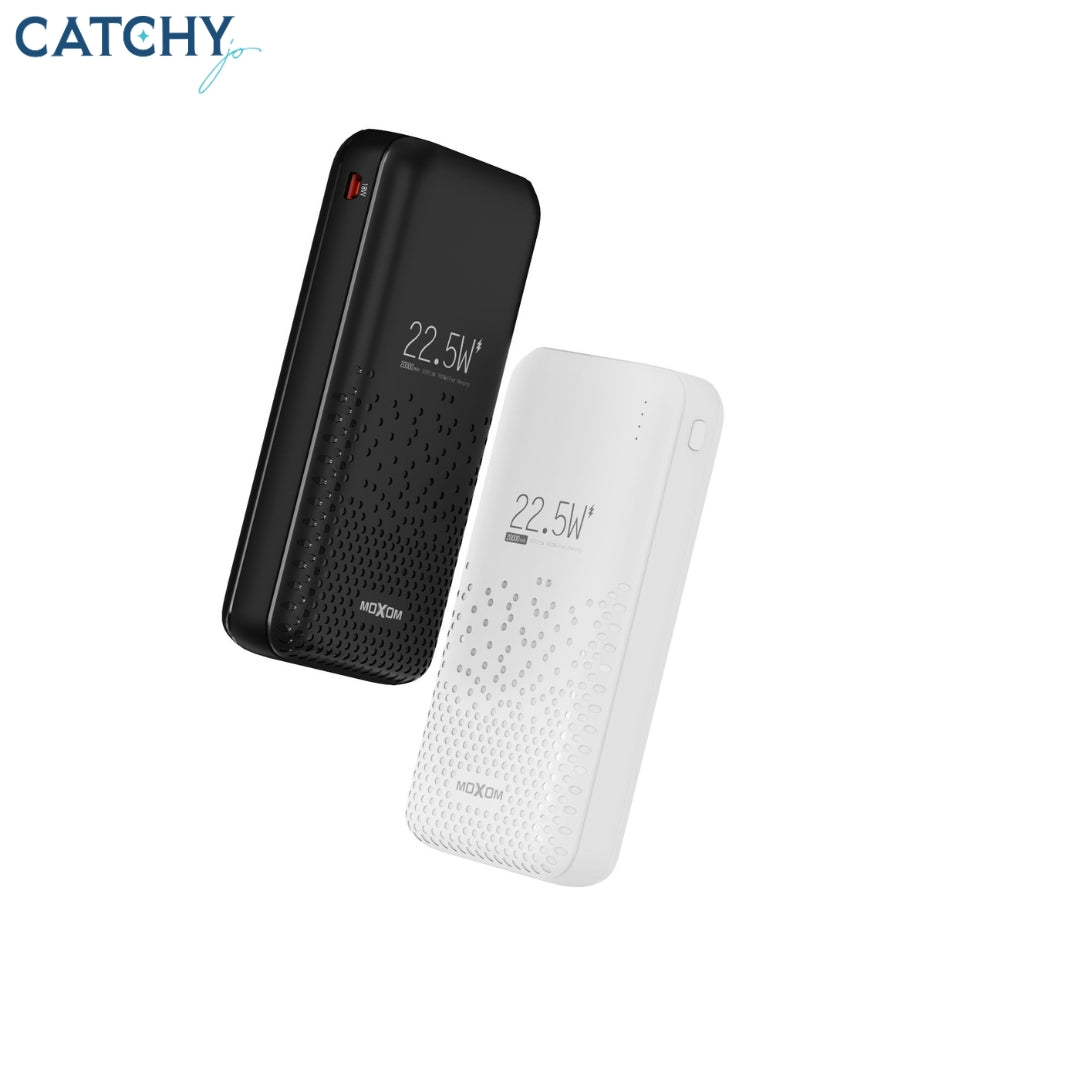 Moxom MX-PB97 باور بانك بنقشة Grain مع مصباح LED (20000mAh)