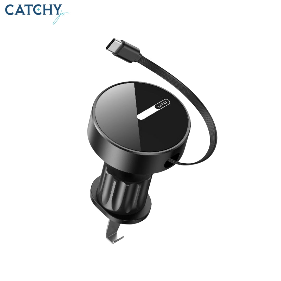 LITO LT-W06 Magnetic Wireless Charging Car Phone Holder (15W)