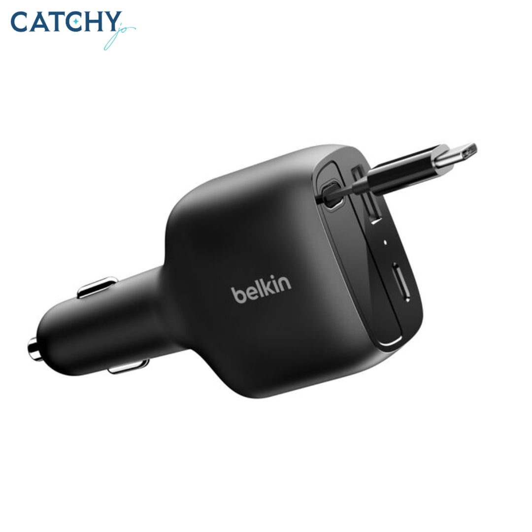 BELKIN BoostCharge Retractable Car Charger (75W)