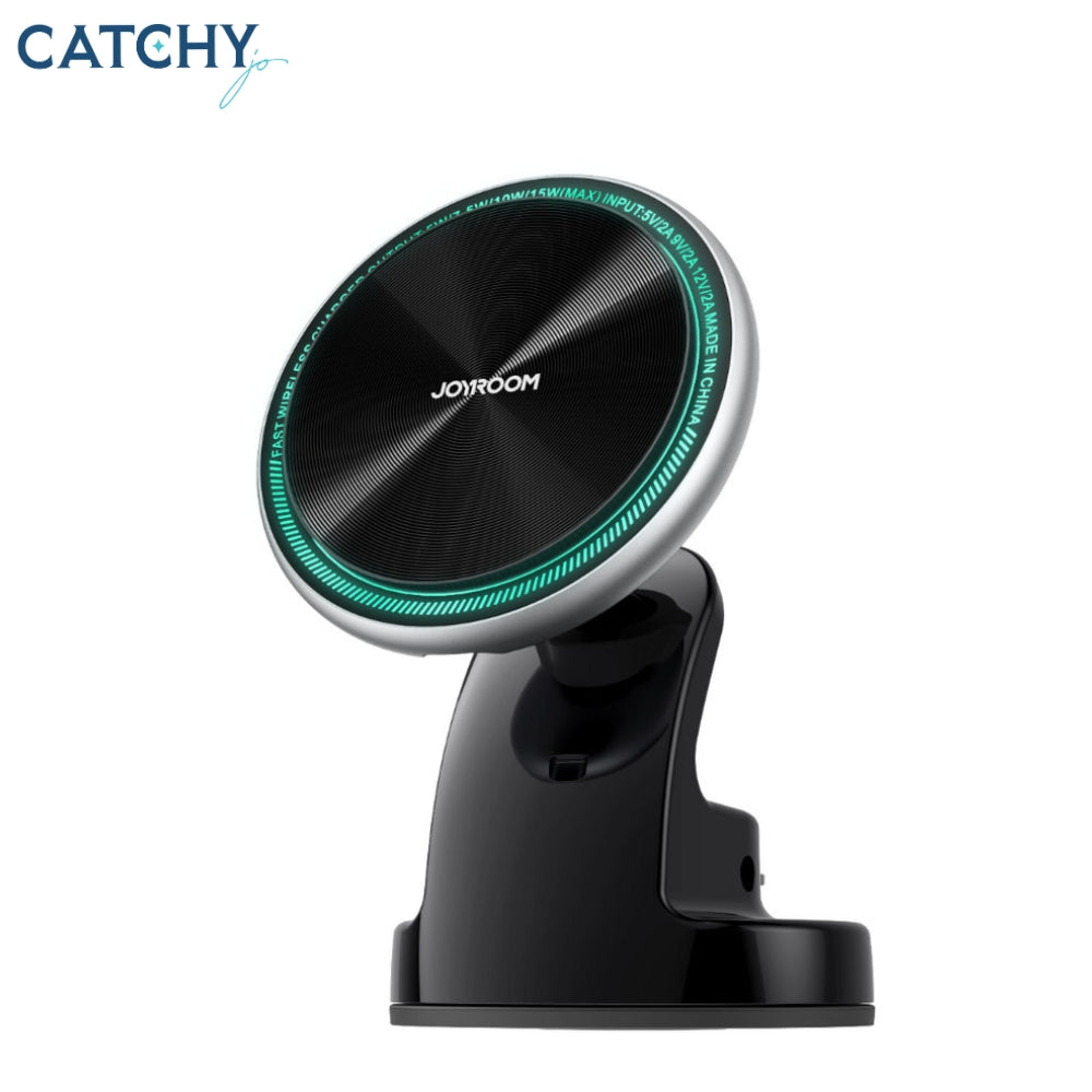 JOYROOM ZS290 Magnetic Wireless Car Charger Holder With LED Letter Ring(15W)