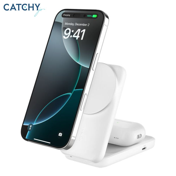 BELKIN 2-in-1 Foldable Magnetic Charger With Qi2 (25W)