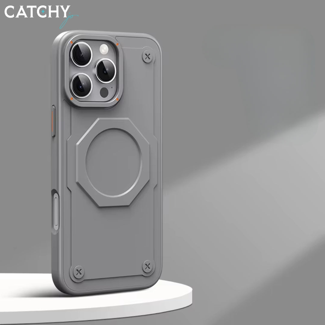 جراب iPhone Max مقاوم للصدمات مع شحن لاسلكي