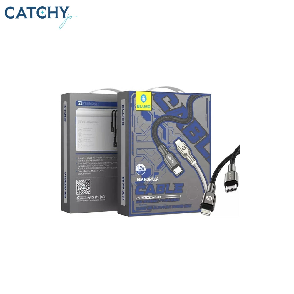 BLUEO Type C To Lightning Fast Charging Data Cable (1.2M)