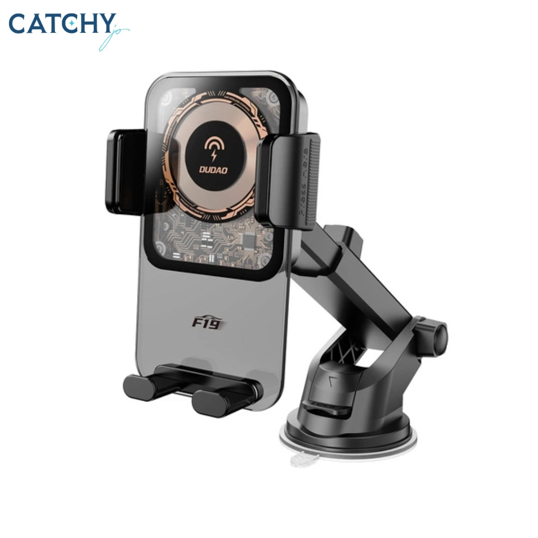 Dudao F19 Clamp Car holder With Inductive Charger (15W)