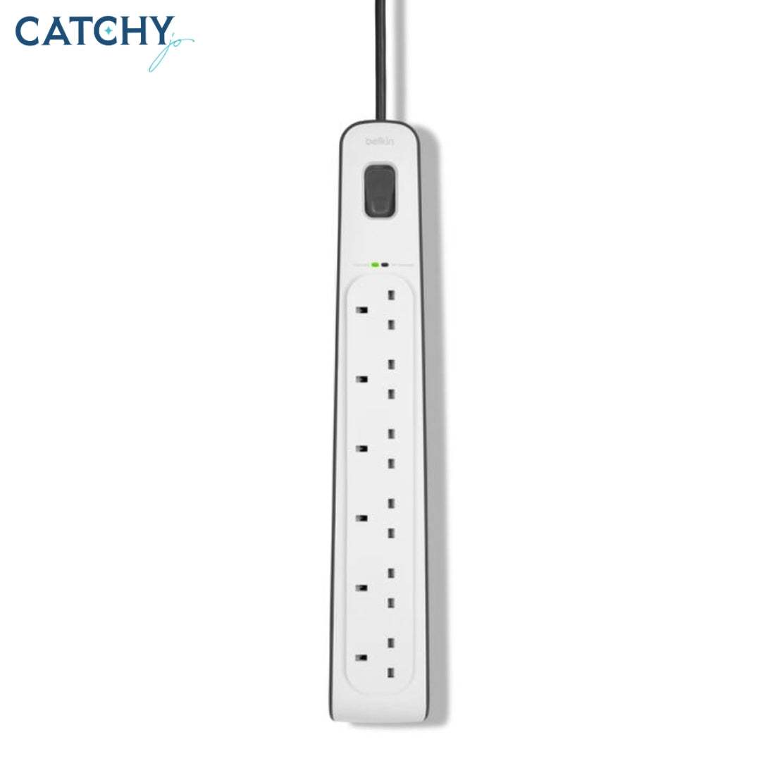 BELKIN 6 Outlet Surge Protection Strip With Power Cord (2M)