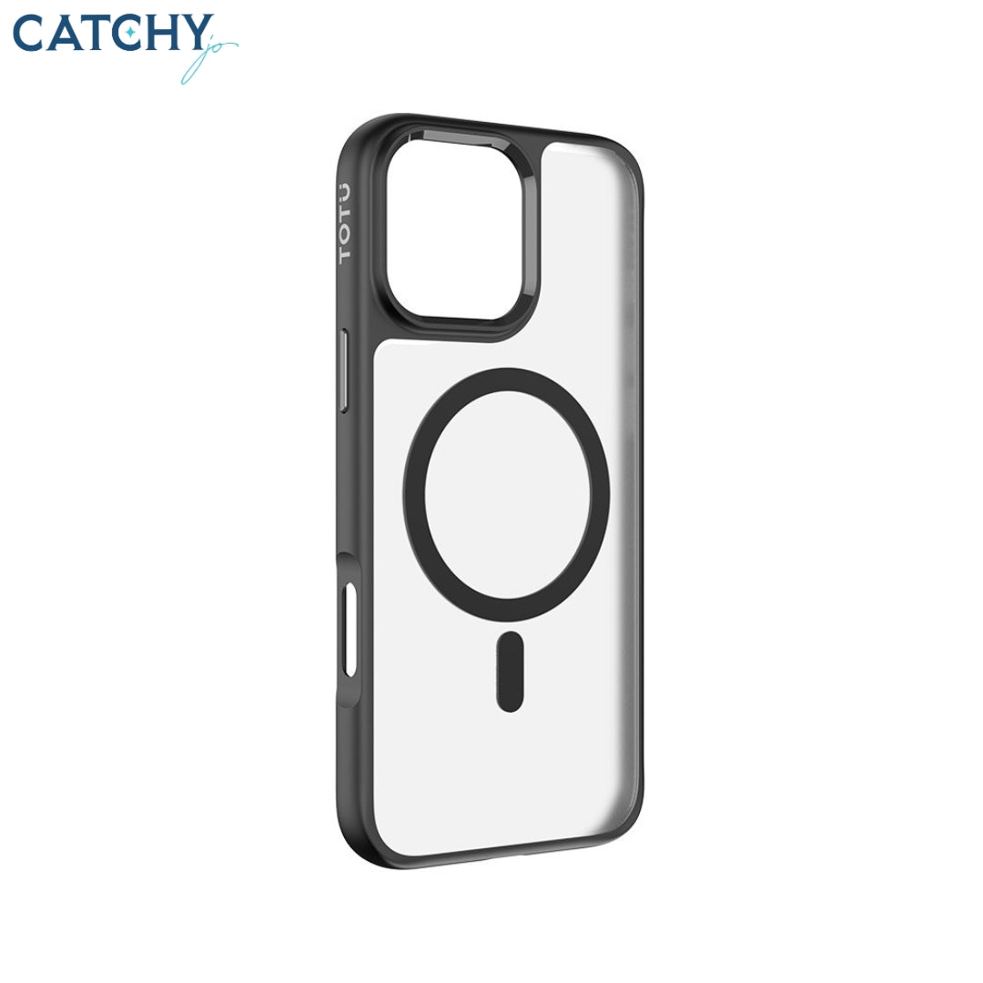 TOTU PC-7 iPhone 16 غطاء مغناطيسي بتصميم الدرع الذهبي