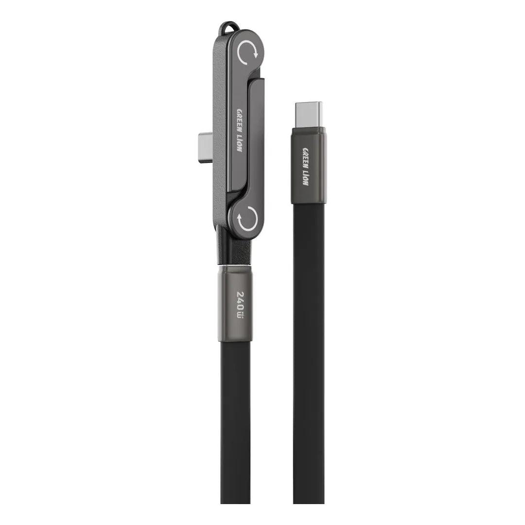 Green Lion 2 in 1 USB-C Holder Cable With Foldable Design