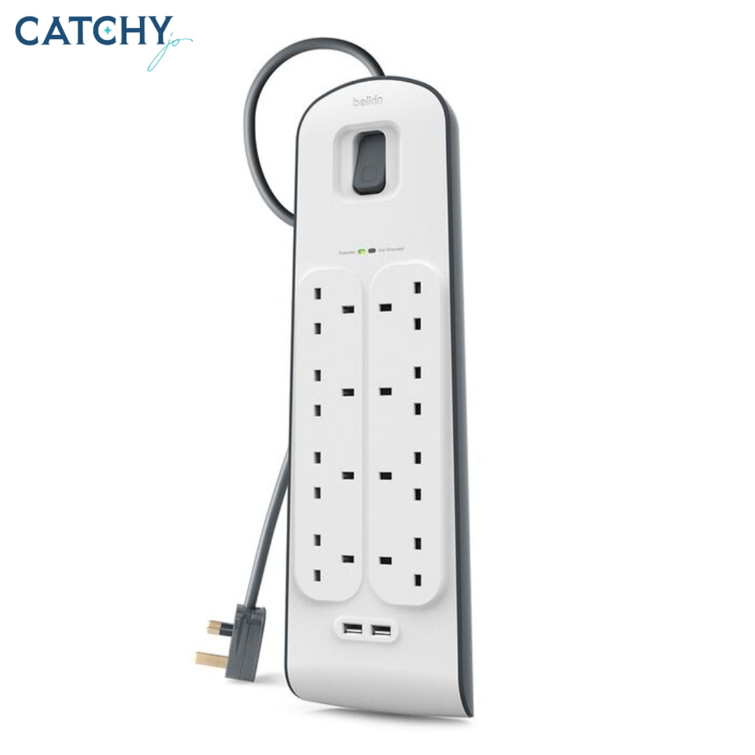 BELKIN USB Charging 8 Outlet Surge Protection Strip 2.4 Amp