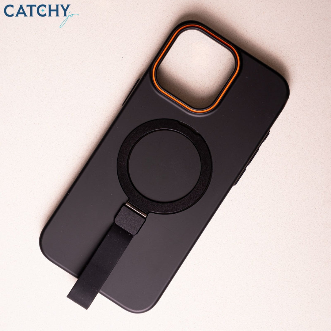 iPhone Silicone Case With Grip Stand