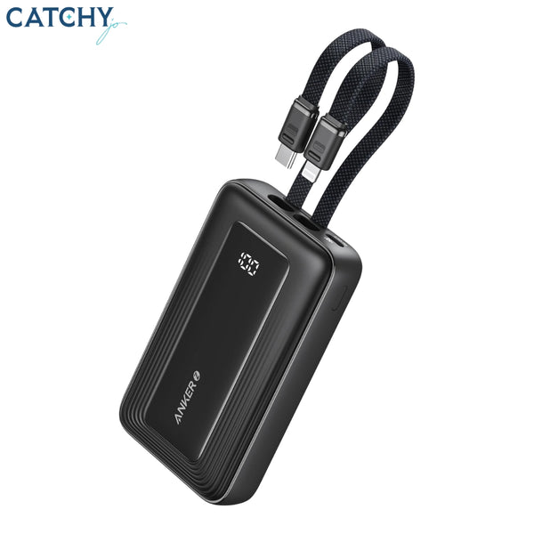 Anker Zolo Power Bank With Built-in USB-C & Lightning Cables (10000mAh)