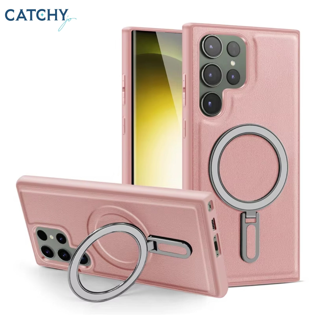 Samsung Vintage Leather Magnetic Case