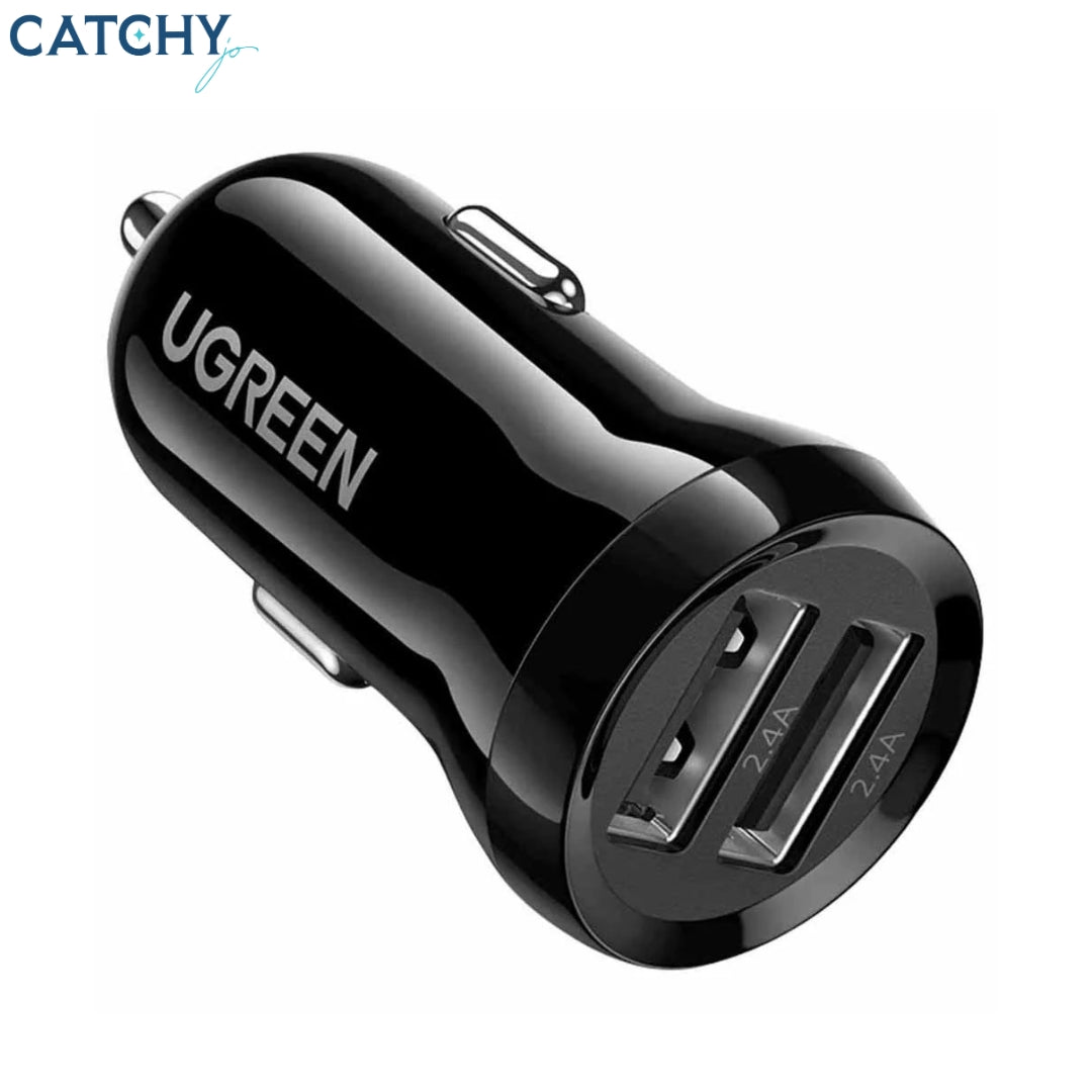 UGREEN 50875 شاحن سيارة USB مزدوج (24W)