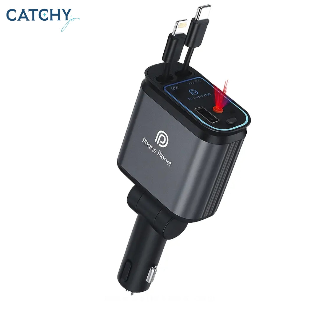 PhonePlanet CC08 Premium 4 in 1 Car Charger (120W)