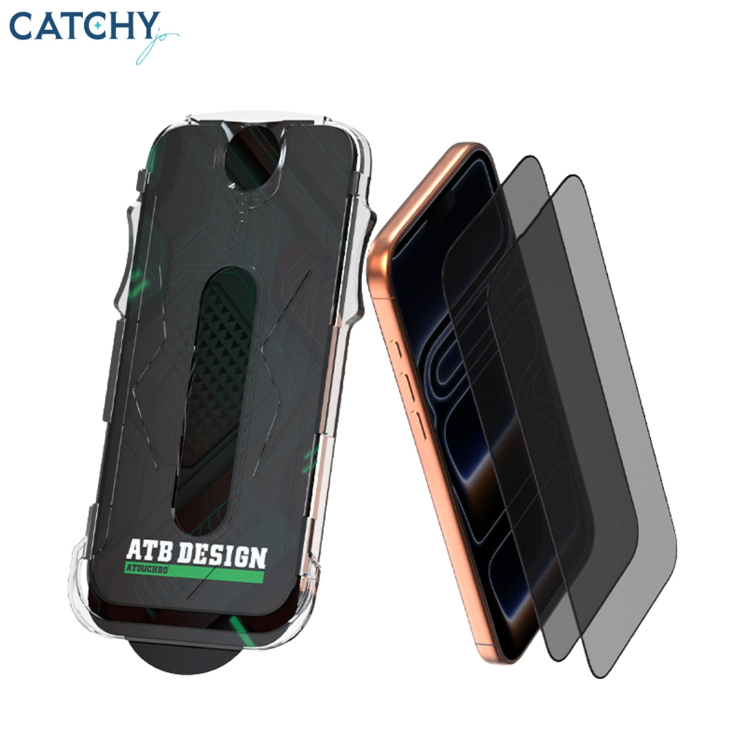 ATB واقي شاشة زجاجي مقسّى مضاد للتجسس لـ iPhone