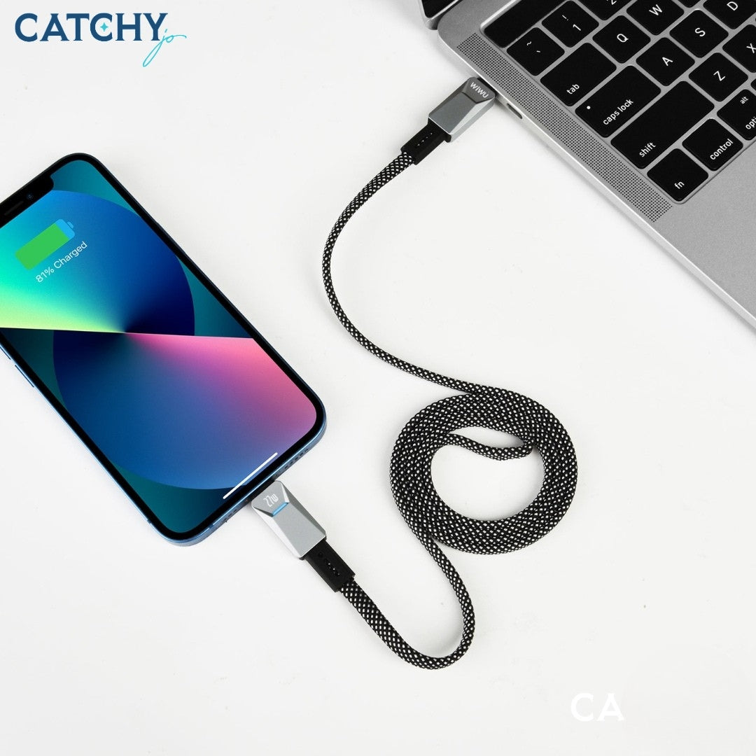 WiWU Wi-C077 Cyberlink USB-C To Lightning Cable 1M (27W)
