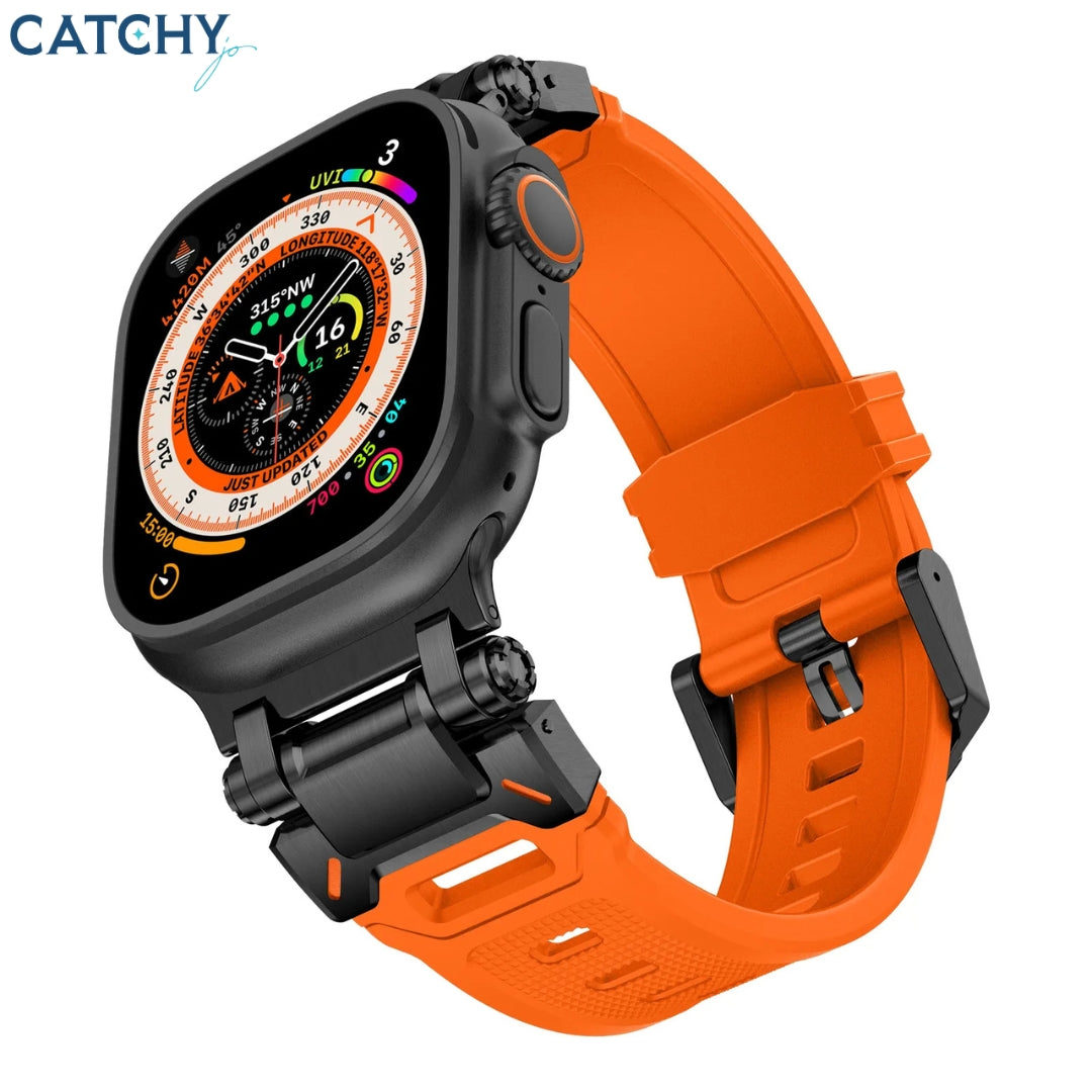 RYB سوار معدني متين بموصل لـ Apple Watch Ultra 2