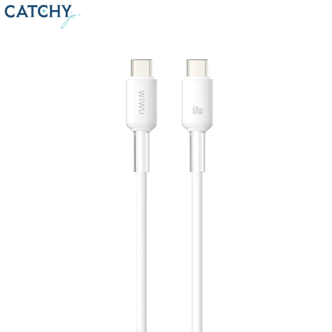 WiWU Wi-C063 Type-C To Type-C Silicone Cable (60W)